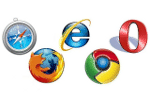 Przeglądarki: IE, Opera, Firefox, Chrome, Safari