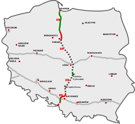 Autostrada A1 - Polska