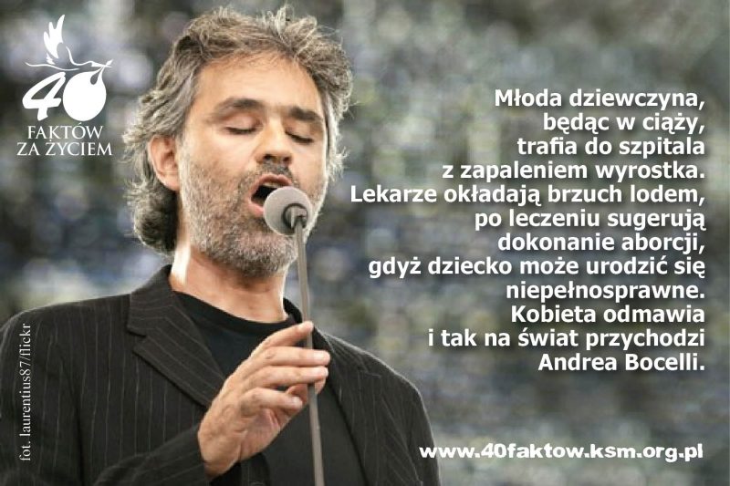 40 faktów - Andrea Bocelli